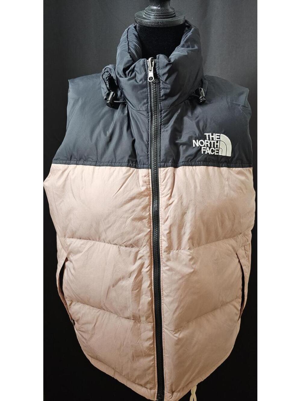 North Face Puffer Vest Black & Pink Womens L